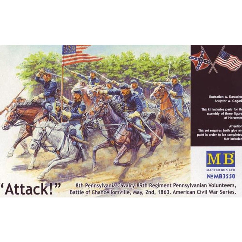 MASTER BOX 1/35 Us Civil War: 8th Pennsylvania Cavalry