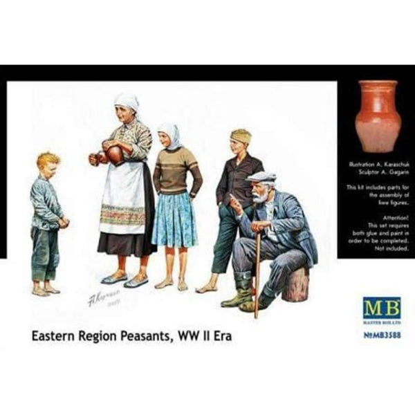 MASTER BOX 1/35 Eastern Region Peasants WWII Era