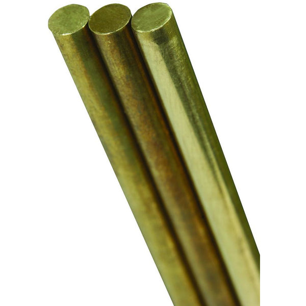 K&S Solid Brass Rod (36in Lengths) 1/16in (2 Rods per Bag)