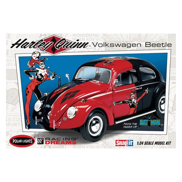 POLAR LIGHTS 1/24 DC Comics Harley Quinn VW Beetle Kit