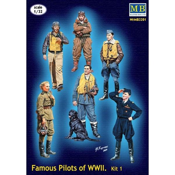 MASTER BOX 1/32 Famous Pilots of WWII Kit #1