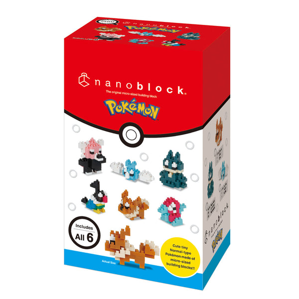 NANOBLOCK Mini Pokemon Box - 6 Designs, Normal-Type