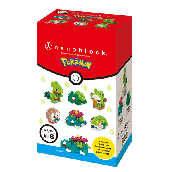 NANOBLOCK Mini Pokemon Box - 6 Designs, Grass-Type