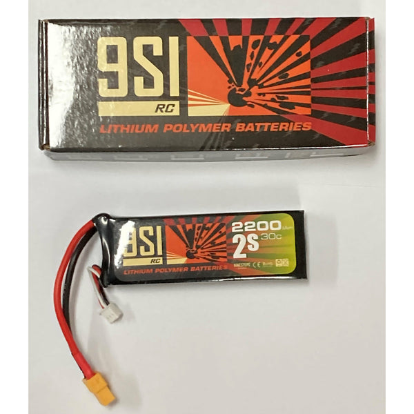 NINESTEPS 2200mAh 7.4V  30C 2Cell LiPo Battery Soft Case (XT60 Plug)