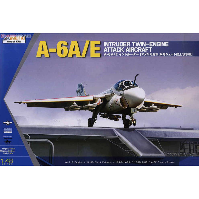 KINETIC 1/48 A-6A/E Intruder Twin-Engine Attack Aircraft