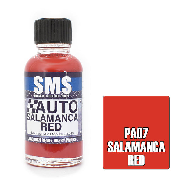 SMS Auto Colour Salamanca Red Acrylic Lacquer Gloss 30ml