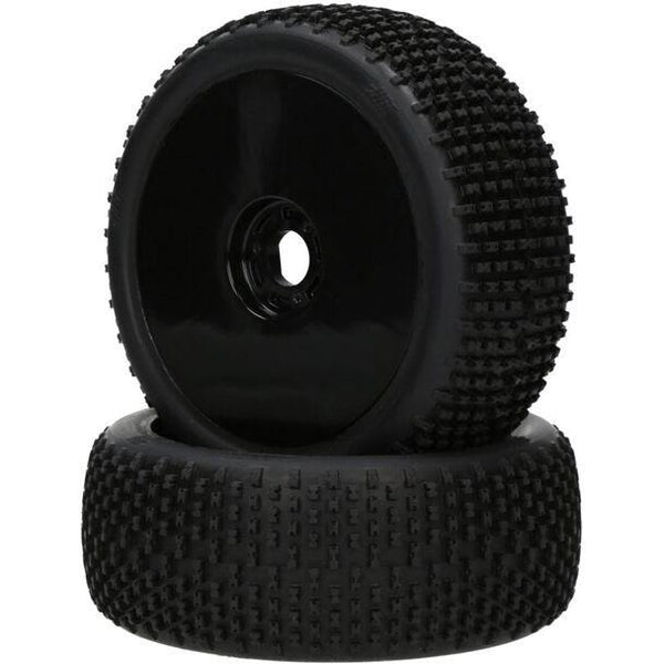 PERFORMA P1 Performa Khaos Mounted Tyre (Red Compound/Carbon Wheel/1/8 Buggy) (2)