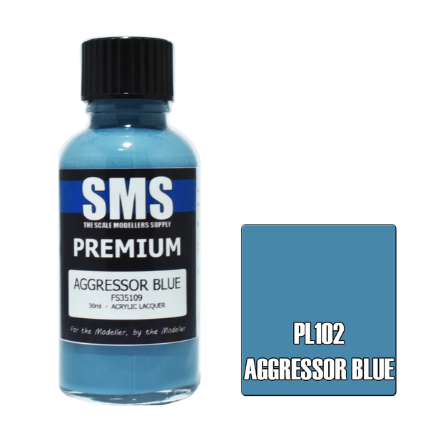 SMS Premium Aggressor Blue Acrylic Lacquer 30ml