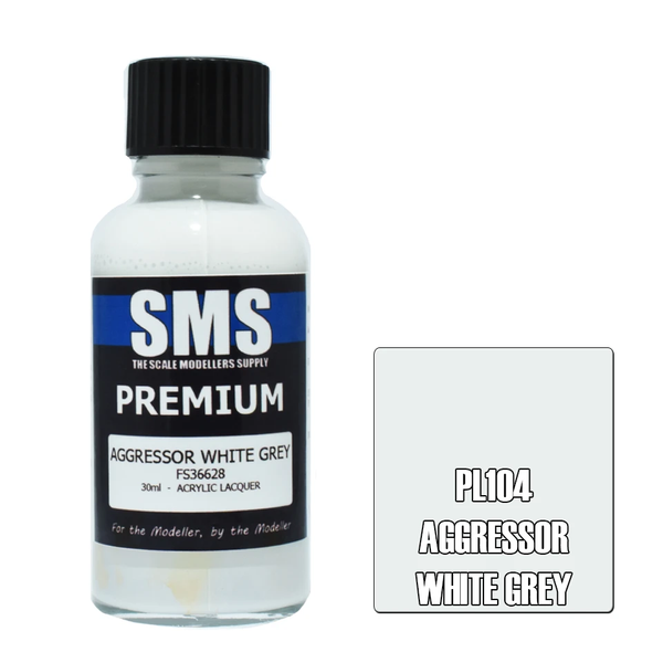 SMS Premium Aggressor White Grey Acrylic Lacquer 30ml