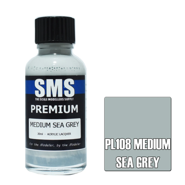 SMS Premium Medium Sea Grey Acrylic Lacquer 30ml