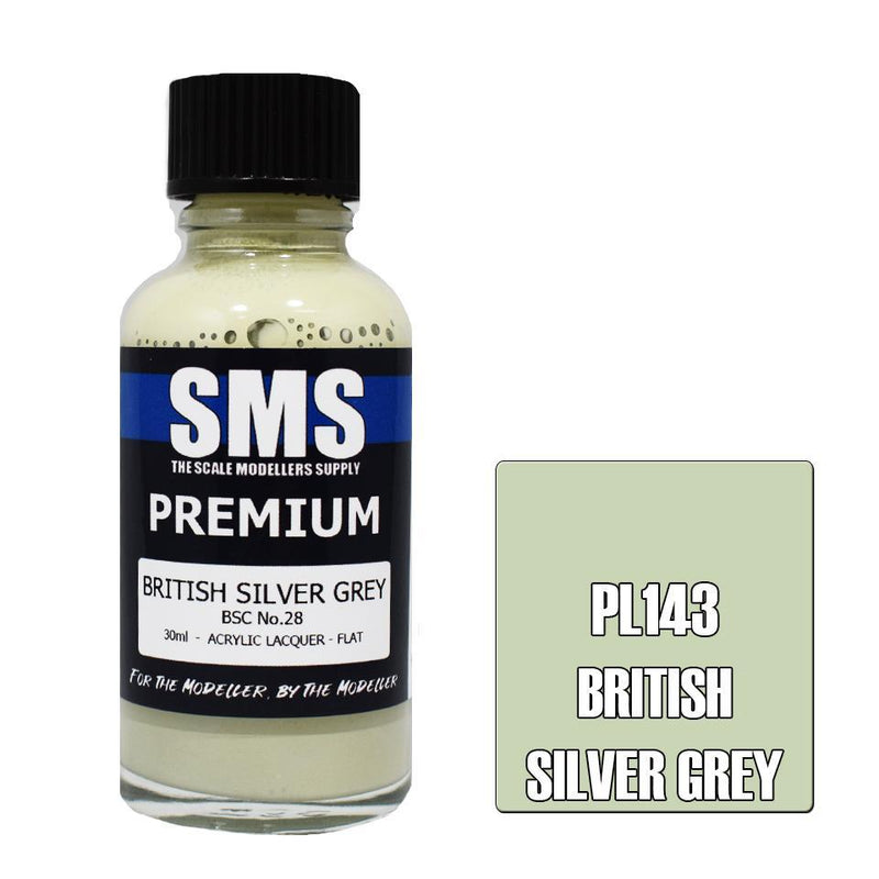 SMS Premium British Silver Grey BSC No.28 Acrylic Lacquer 3