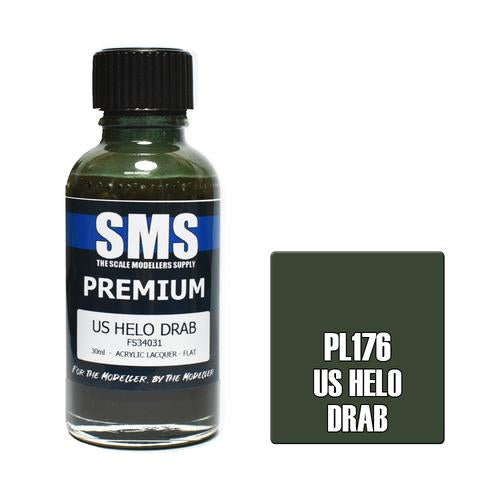 SMS Premium US HELO Drab Acrylic Lacquer 30ml