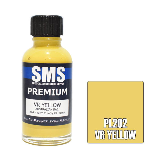 SMS Premium VR Yellow (Australian Rail) Acrylic Lacquer 30m