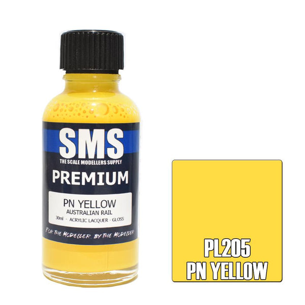 SMS Premium PN Yellow (Australian Rail) Acrylic Lacquer 30m