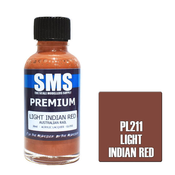 SMS Premium Light Indian Red (Australian Rail) Acrylic Lacq