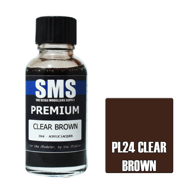 SMS Premium Clear Brown Acrylic Lacquer 30ml