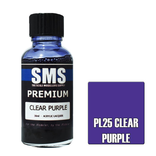 SMS Premium Clear Purple Acrylic Lacquer 30ml