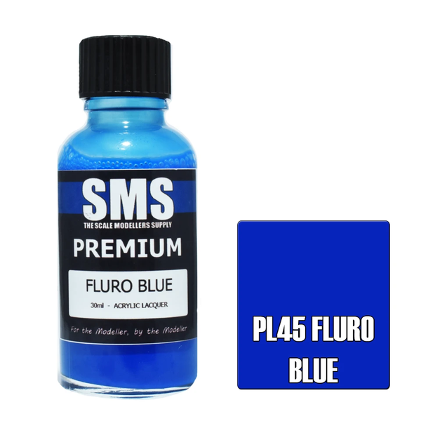 SMS Premium Fluro Blue Acrylic Lacquer 30ml