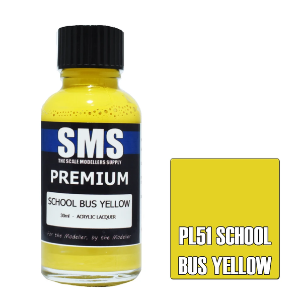SMS Premium School Bus Yellow Acrylic Lacquer 30ml