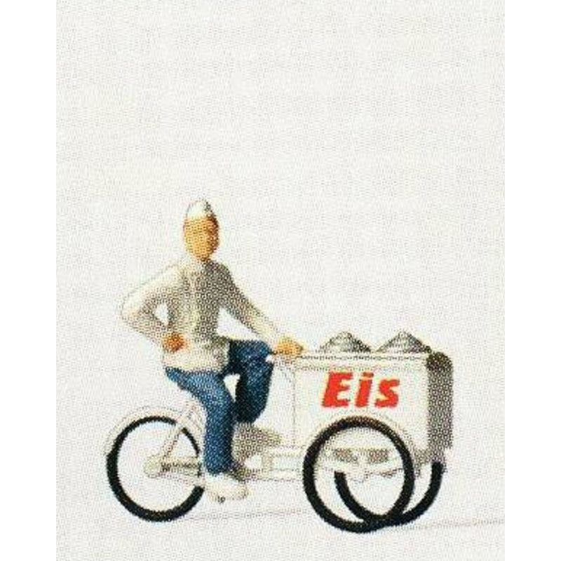 PREISER HO Ice Cream Man with Cart