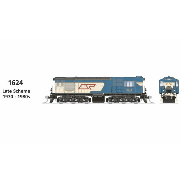SDS MODELS HO QR 1620 Class Locomotive #1624 Late Scheme 1970 - 1980s