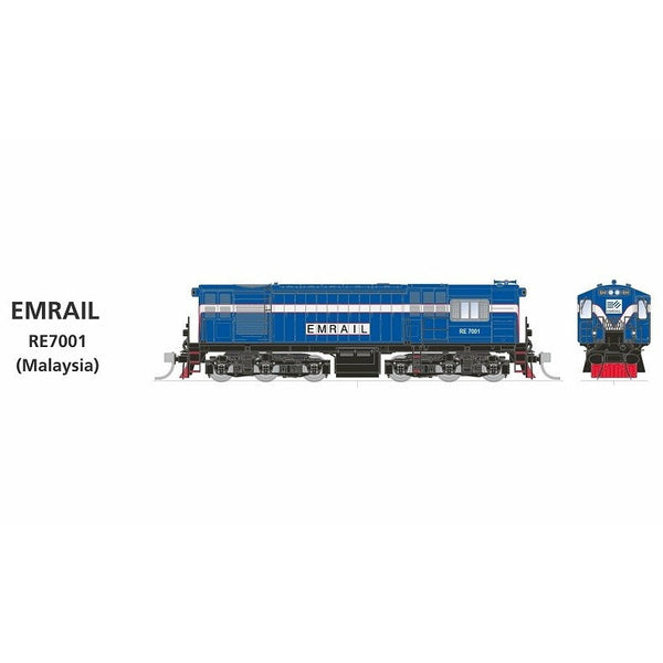 SDS MODELS HOn3.5 QR 1620 Class Locomotive EMRAIL RE7001 (Malaysia)