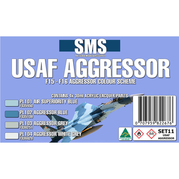 SMS USAF Aggressor F15 - F16 Colour Set