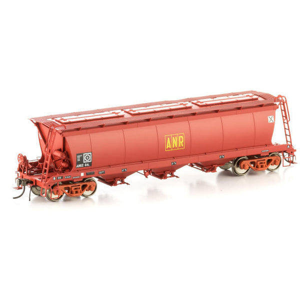 AUSCISION HO AHGX Grain Hopper, Red with ANR Box Logo & Red Bogies, 4 Car Pack