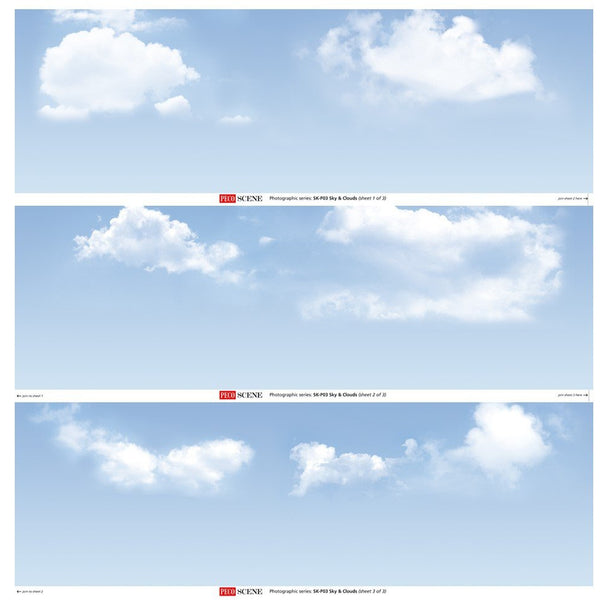 PECO Sky & Clouds Photographic Backscene (SKP03)