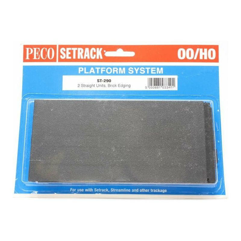 PECO OO/HO Setrack Straight Platform Brick (ST290)