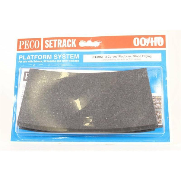 PECO OO/HO Setrack Platform Curved Stone (ST293)