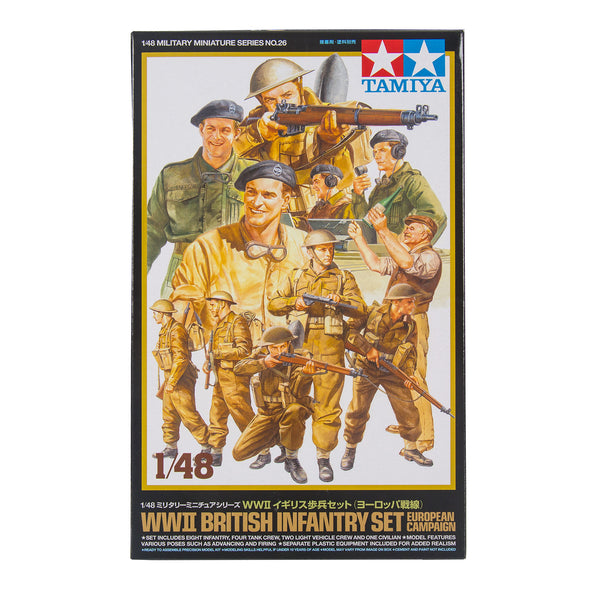 TAMIYA 1/48 WWII British Infantry Set Europe Campaign