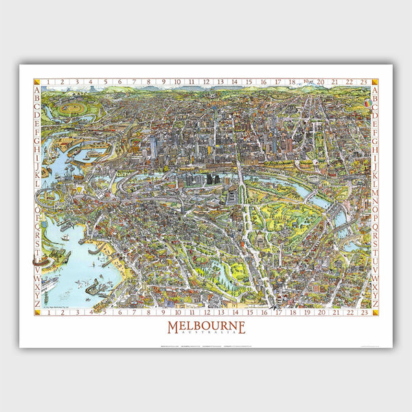 The Melbourne Map Vintage 1991 1000pcs Jigsaw Puzzle