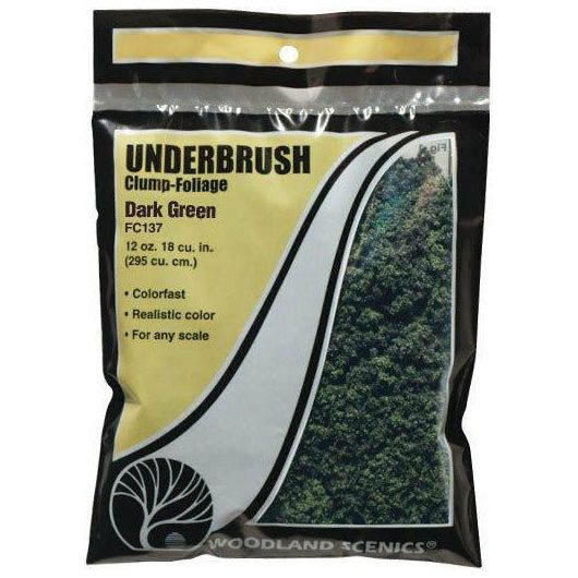 WOODLAND SCENICS Dark Green Underbrush (Bag)