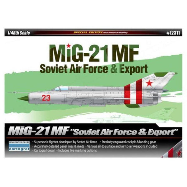 ACADEMY 1/48 Mig-21 MF "Soviet Air Force & Export" LE