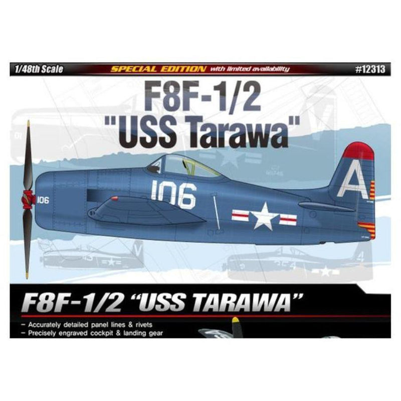 ACADEMY 1/48 F8F-1/2 "USS Tarawa" LE