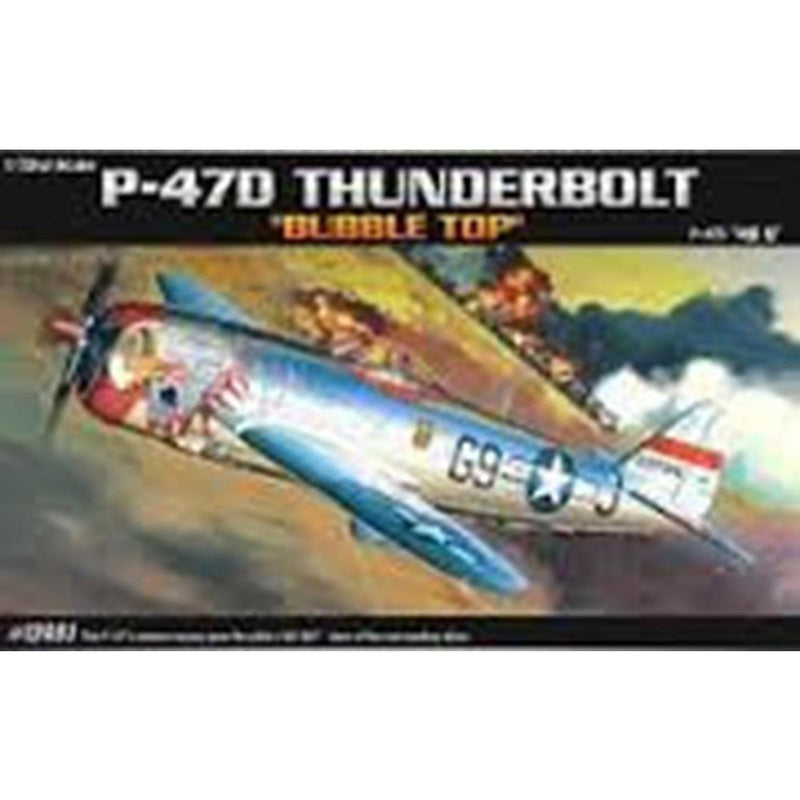 ACADEMY 1/72 P-47D "Bubble-Top" Thunderbolt