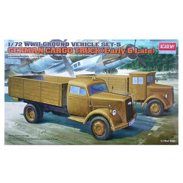 ACADEMY 1/72 German Cargo Truck (Early & Late)