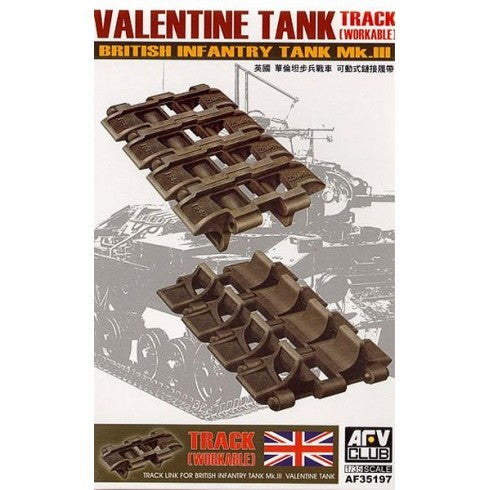 AFV CLUB 1/35 Workable Track Set For Valentine Tank Mk. III