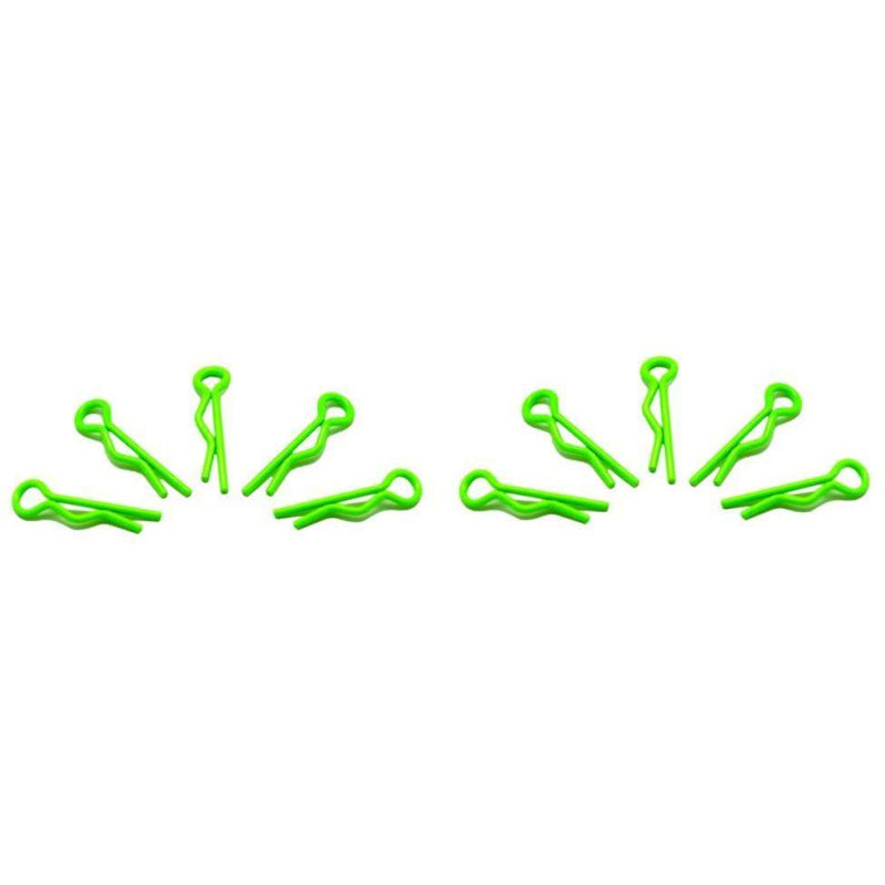 ARROWMAX Small Body Clip 1/10 - Fluorescent Green (10)