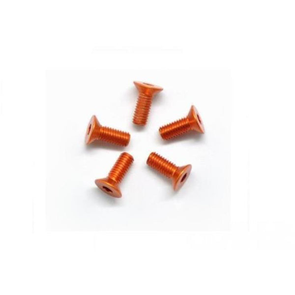 ARROWMAX Alu Screw Allen Countersunk M3X8 Orange (7075) (5)