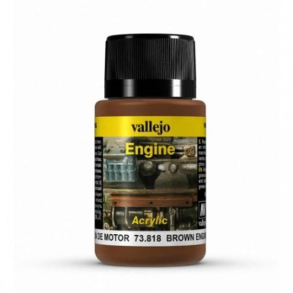VALLEJO Weathering Effects Brown Engine Soot 40ml