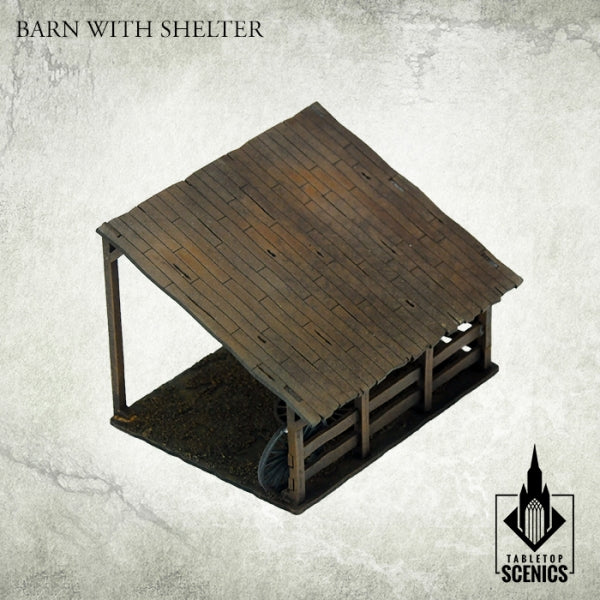 TABLETOP SCENICS Poland 1939 Barn with Shelter