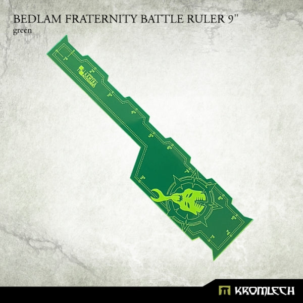 KROMLECH Bedlam Fraternity Battle Ruler 9" (Green) (1)