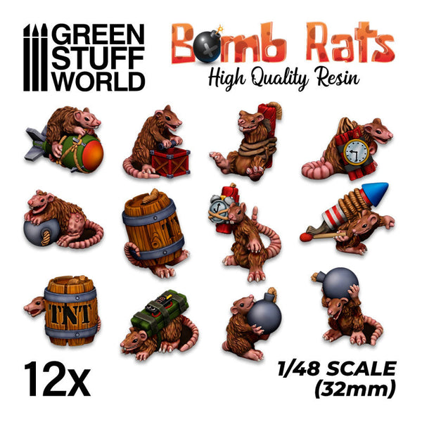 GREEN STUFF WORLD Bomb Rats Resin Set