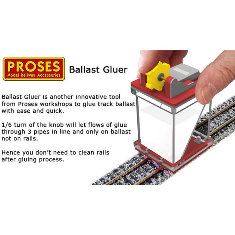 PROSES Ballast Gluer (Fixer) for HO/OO ScaleTracks