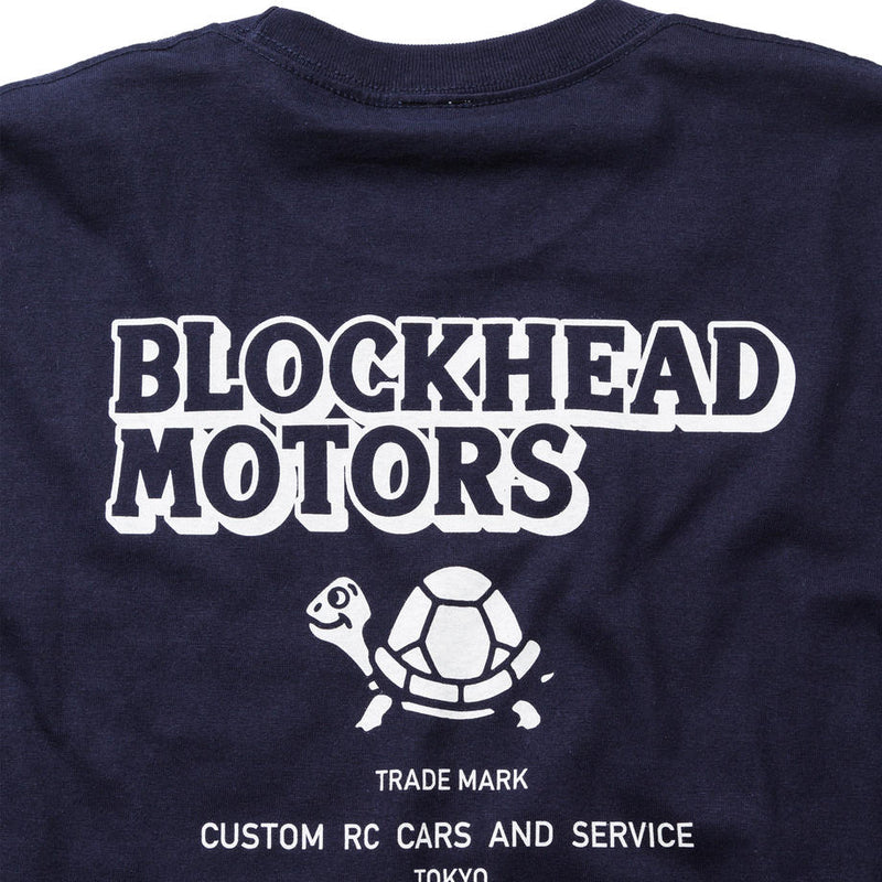 BLOCKHEAD MOTORS Long Sleeve T-Shirt Navy - L