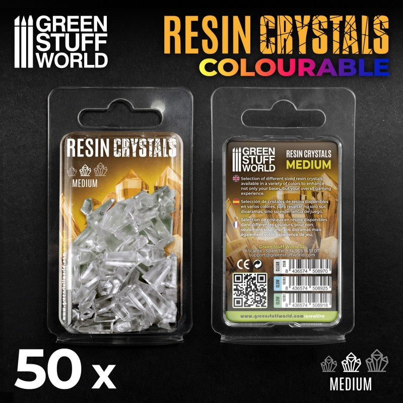 GREEN STUFF WORLD CLEAR Resin Crystals - Medium