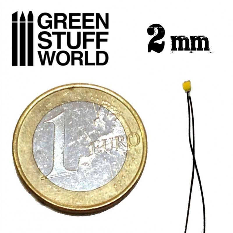 GREEN STUFF WORLD Micro LEDs - Cool White Lights - 2mm (0805 SMD)