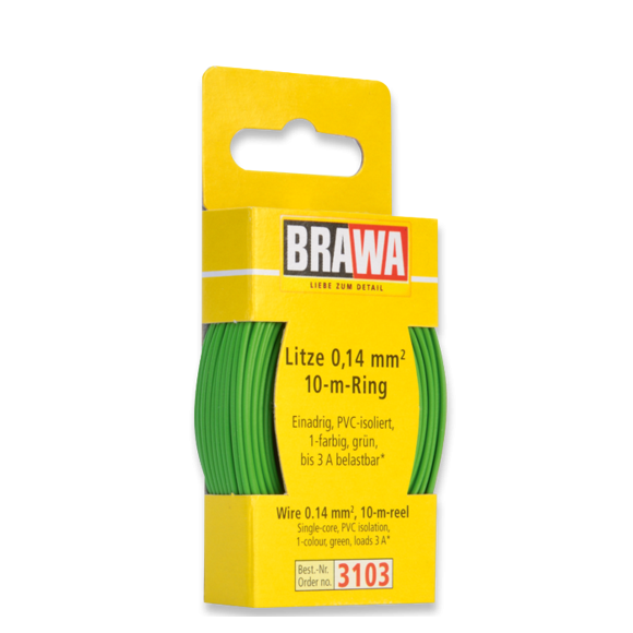 BRAWA Wire 0.14 mm, Green